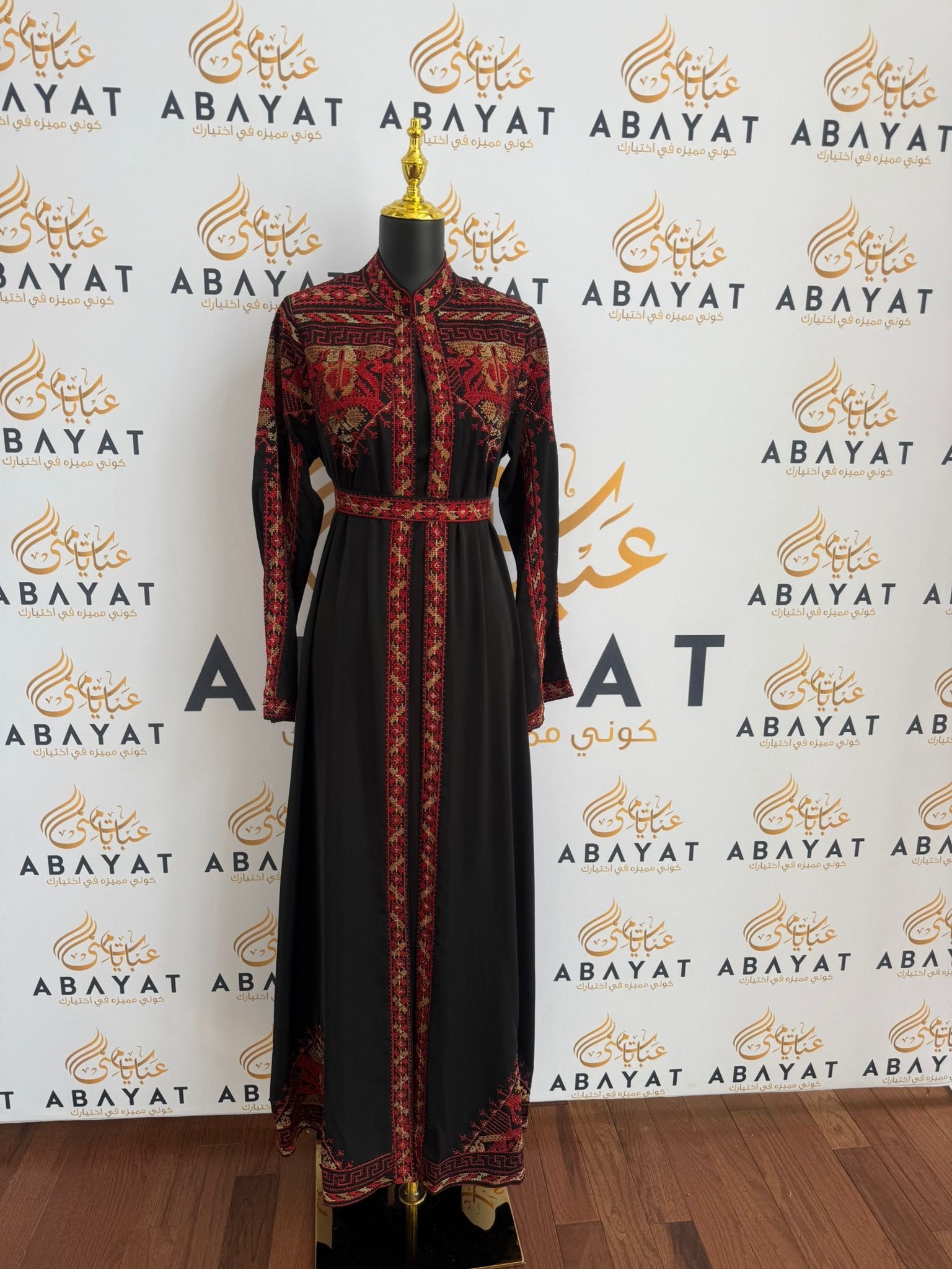 Elegant Black Tatreez Dress