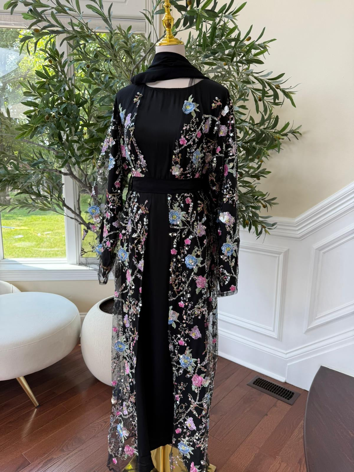 Twilight Bloom Abaya