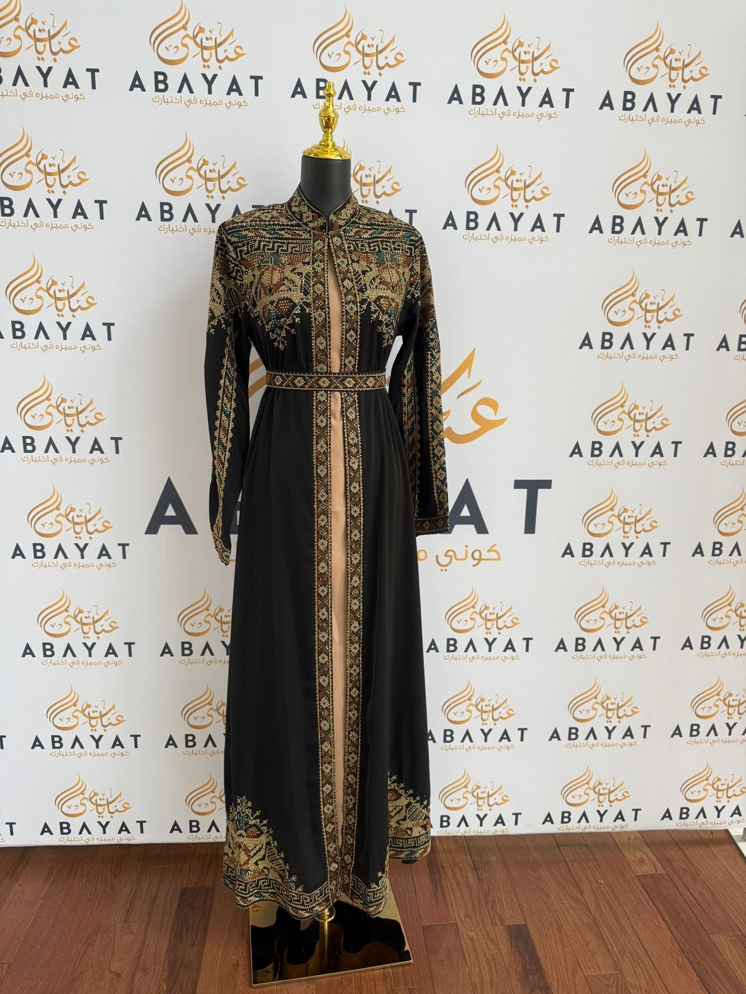 Elegant Black Tatreez Dress