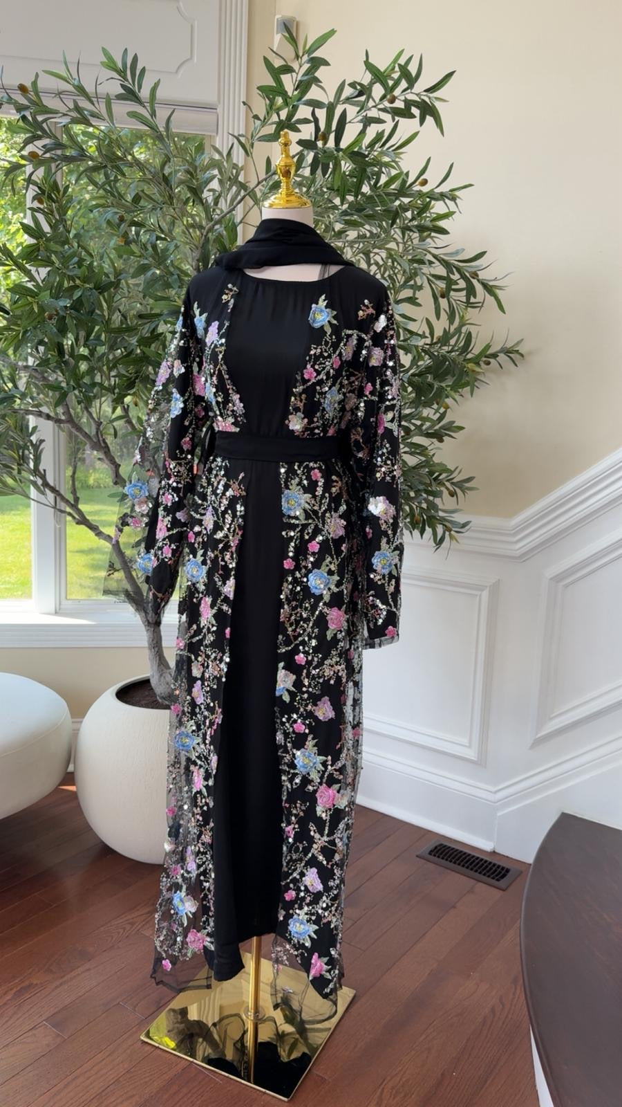 Twilight Bloom Abaya