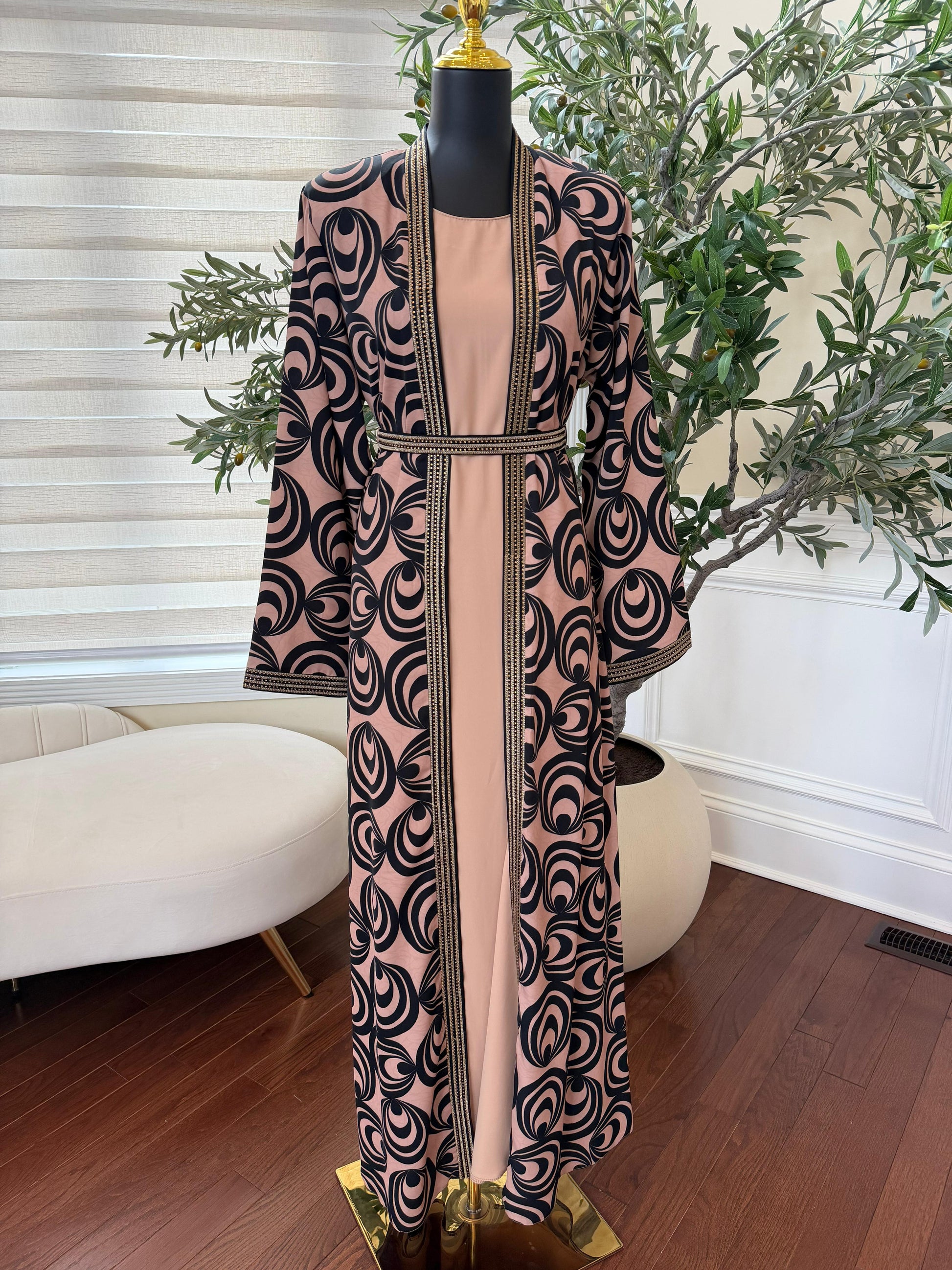 Midnight Dune Two-Piece Abaya