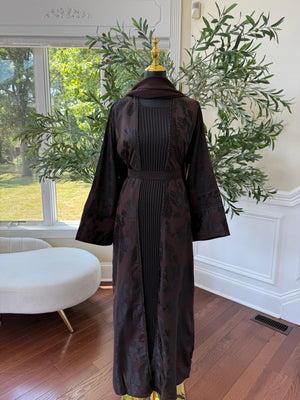 Mystic Midnight Purple Rose Abaya