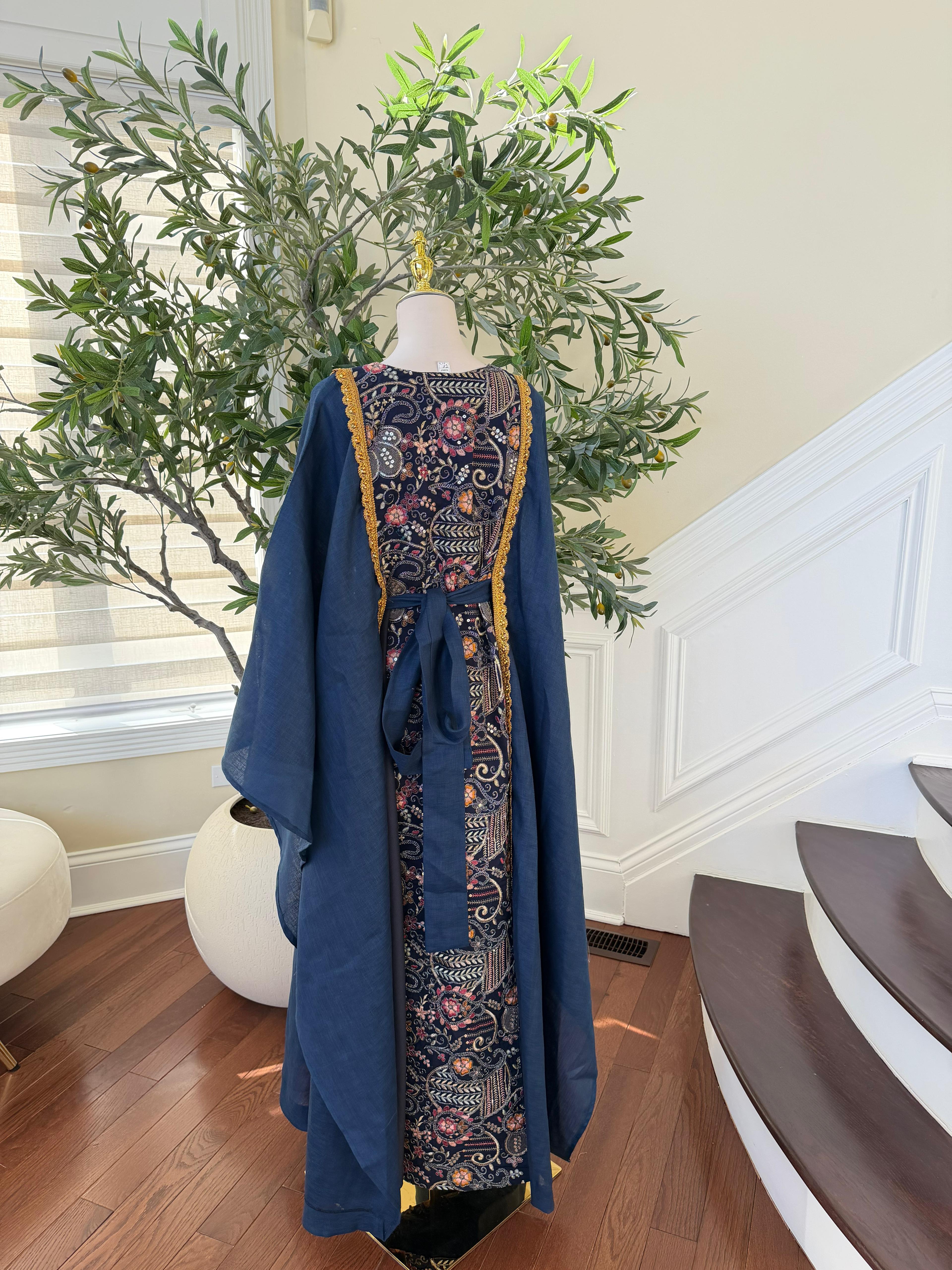 Celestial Blue Embroidery Dress