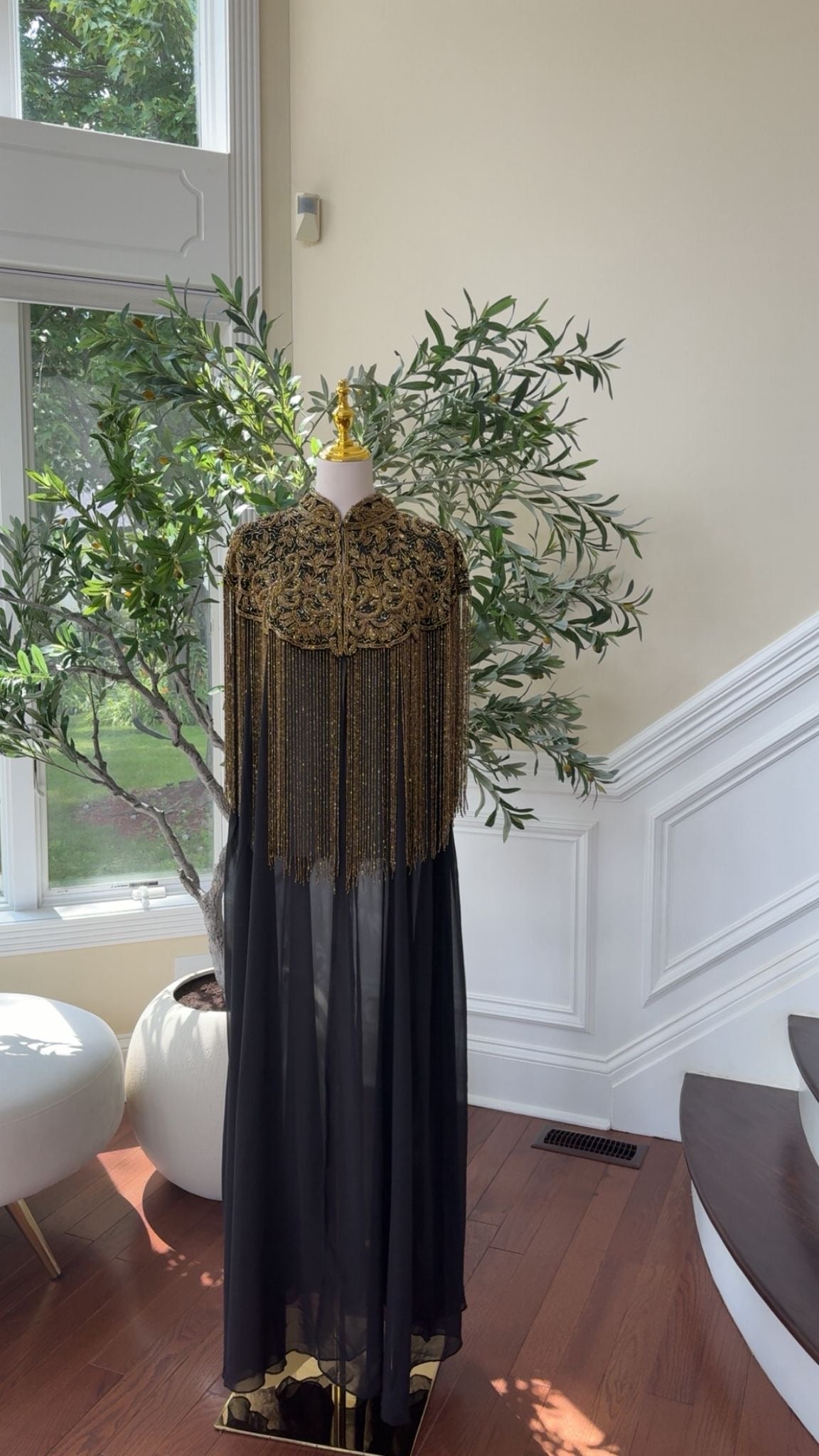 Golden Devine Royal Beaded Abaya