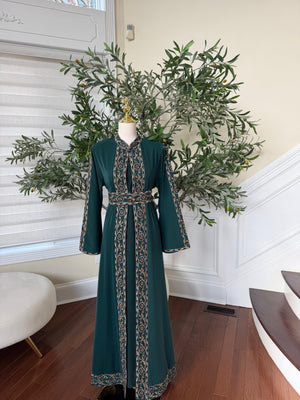 Green Tatreez Elegance Thobe