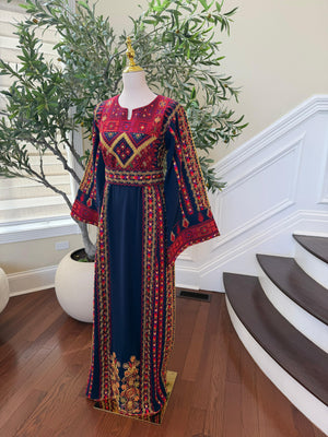 Blue Heritage: Embroidery Tatreez Thobe