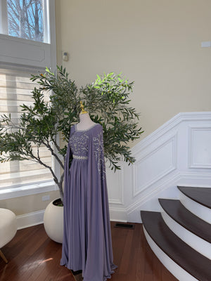 Lavender Drape Elegance Kuftan