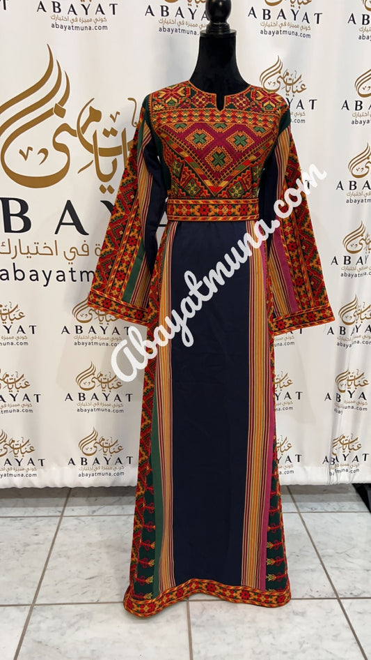 Navy Blue Majdlawi Thobe #9198320