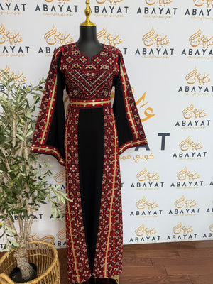 Elegant Black Tatreez Thobe /A
