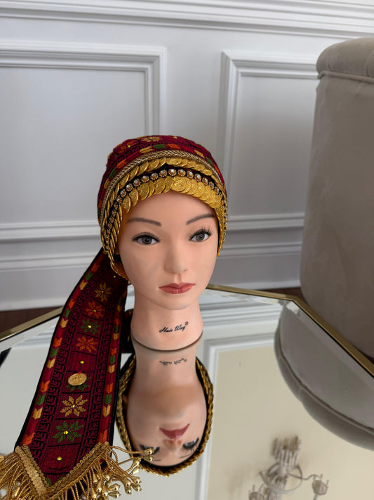 Traditional Tatreez Coin Head Piece