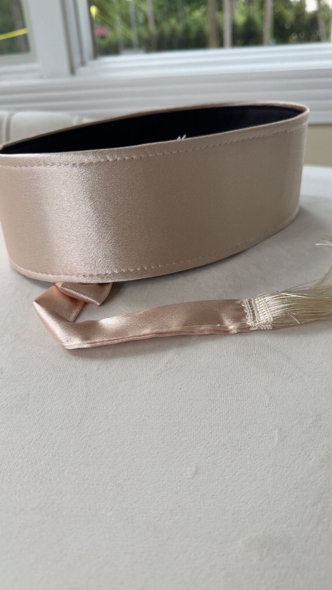 Cream Satin Belt