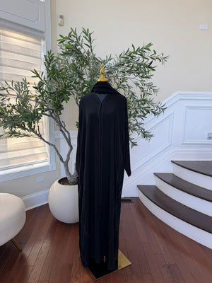 Shadow Crescent Black Abaya