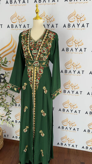 Elegant Two Piece Green Kuftan