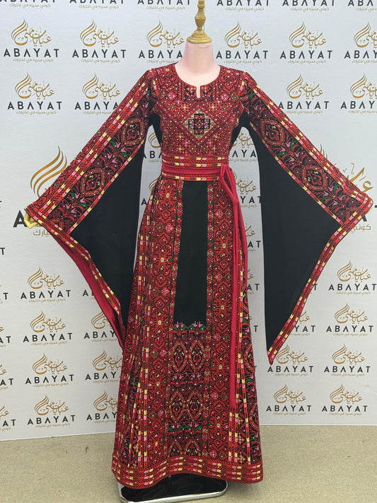 Legacy Red Tatreez Thobe