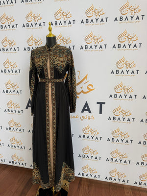 Elegant Black Tatreez Dress