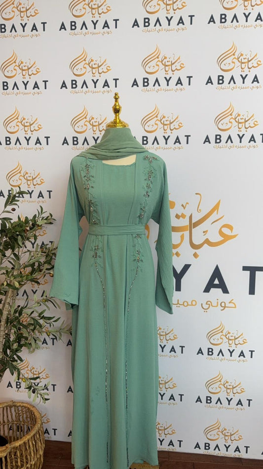 Charming Mint Abaya