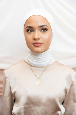 Premium-Jersey White Closed Under-Cap