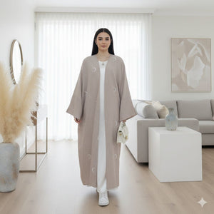 Ramadan Crescent Cardigan Abaya