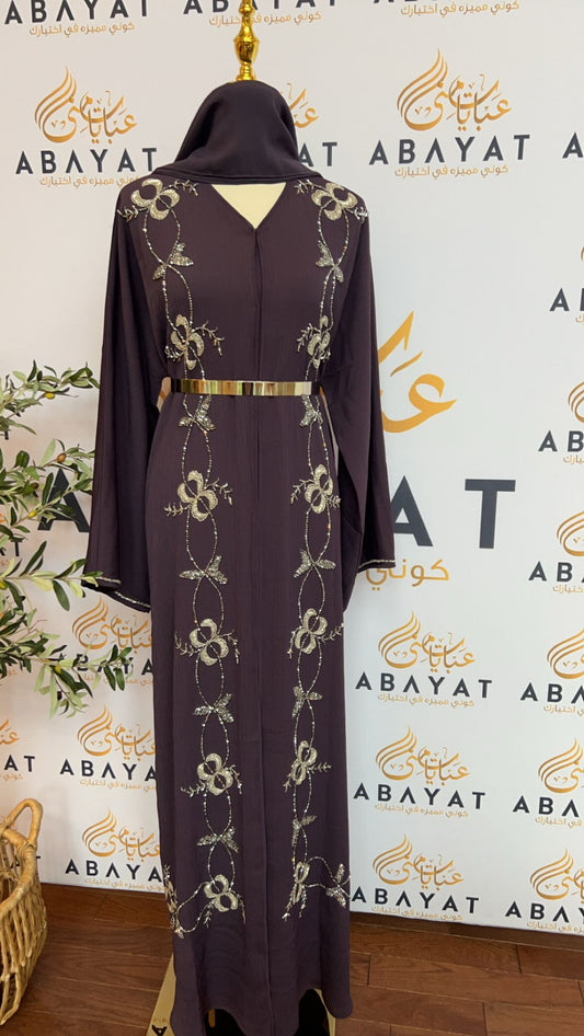 Elegant Purple Abaya