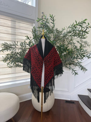 Embroidery Tatreez Black Shal