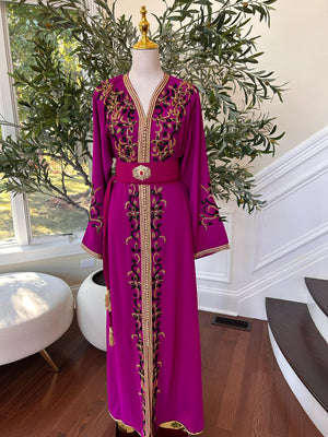 Hot Pink Royale Majestic Kuftan