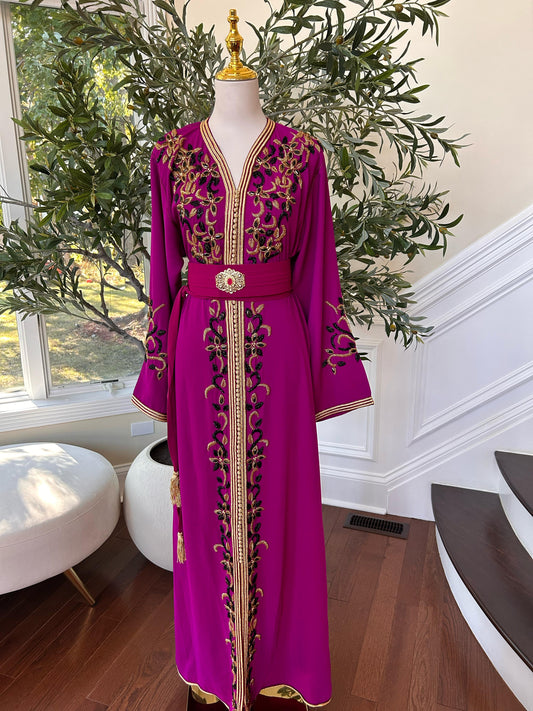 Hot Pink Royale Majestic Kuftan