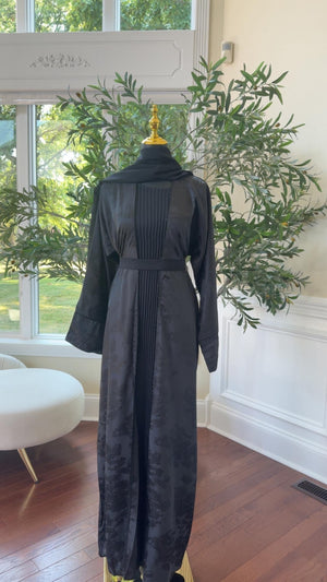 Midnight Floral Twilight Abaya