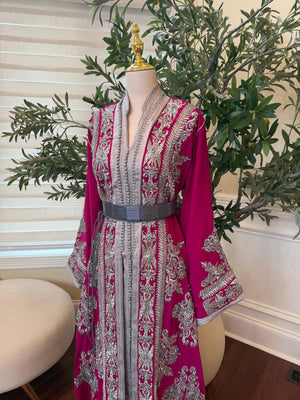 Royal Pink Silver Kuftan Essence