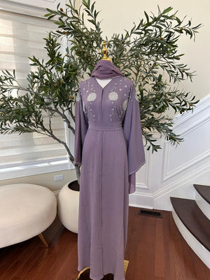 Lavender Charm Luxe Abaya