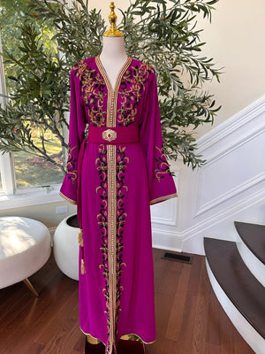 Hot Pink Royale Majestic Kuftan