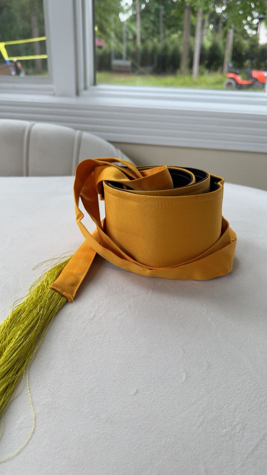 Yellow Satin Belt