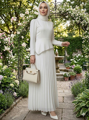 White Royale Elegance Maxi Dress