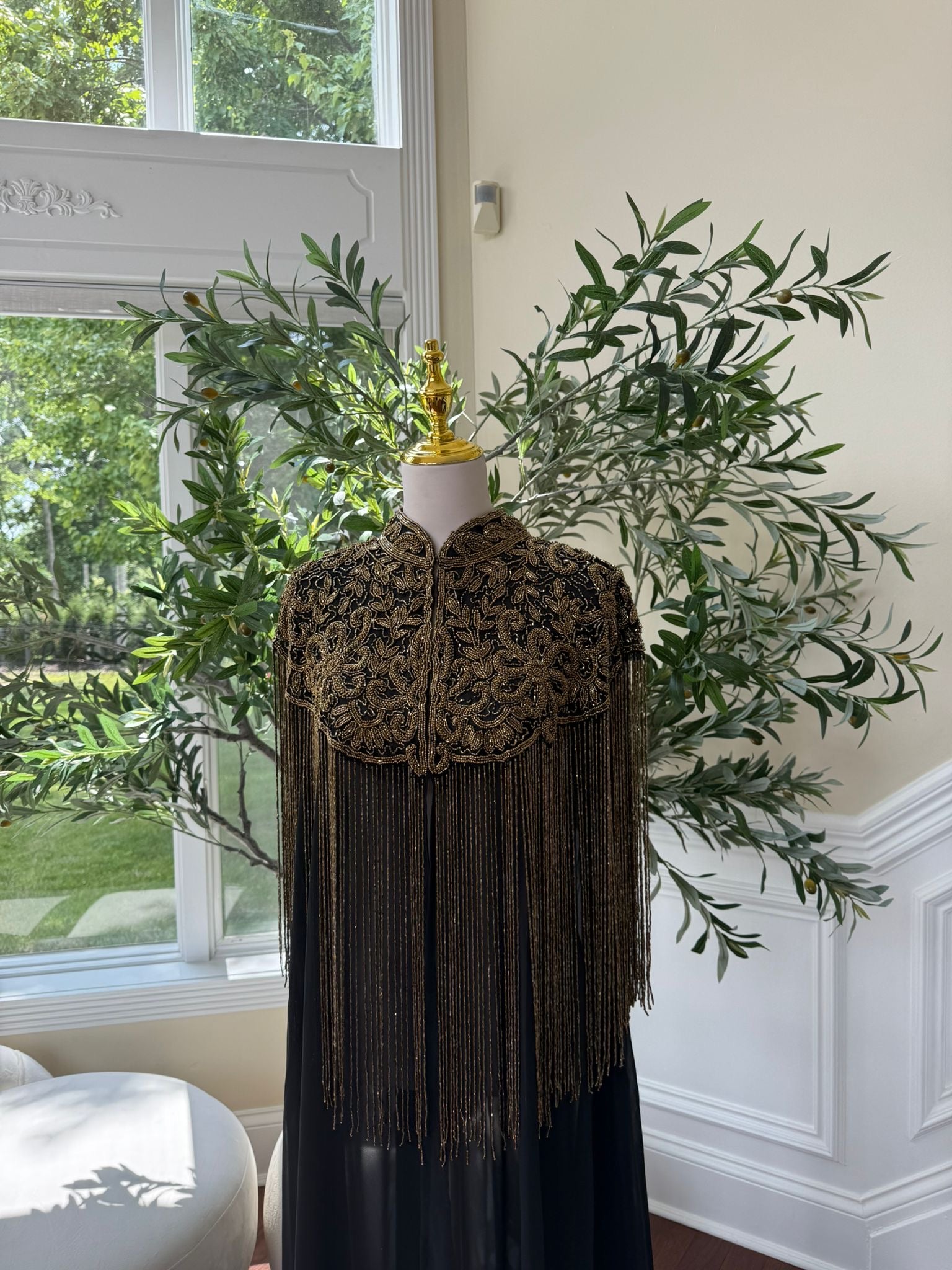 Golden Devine Royal Beaded Abaya