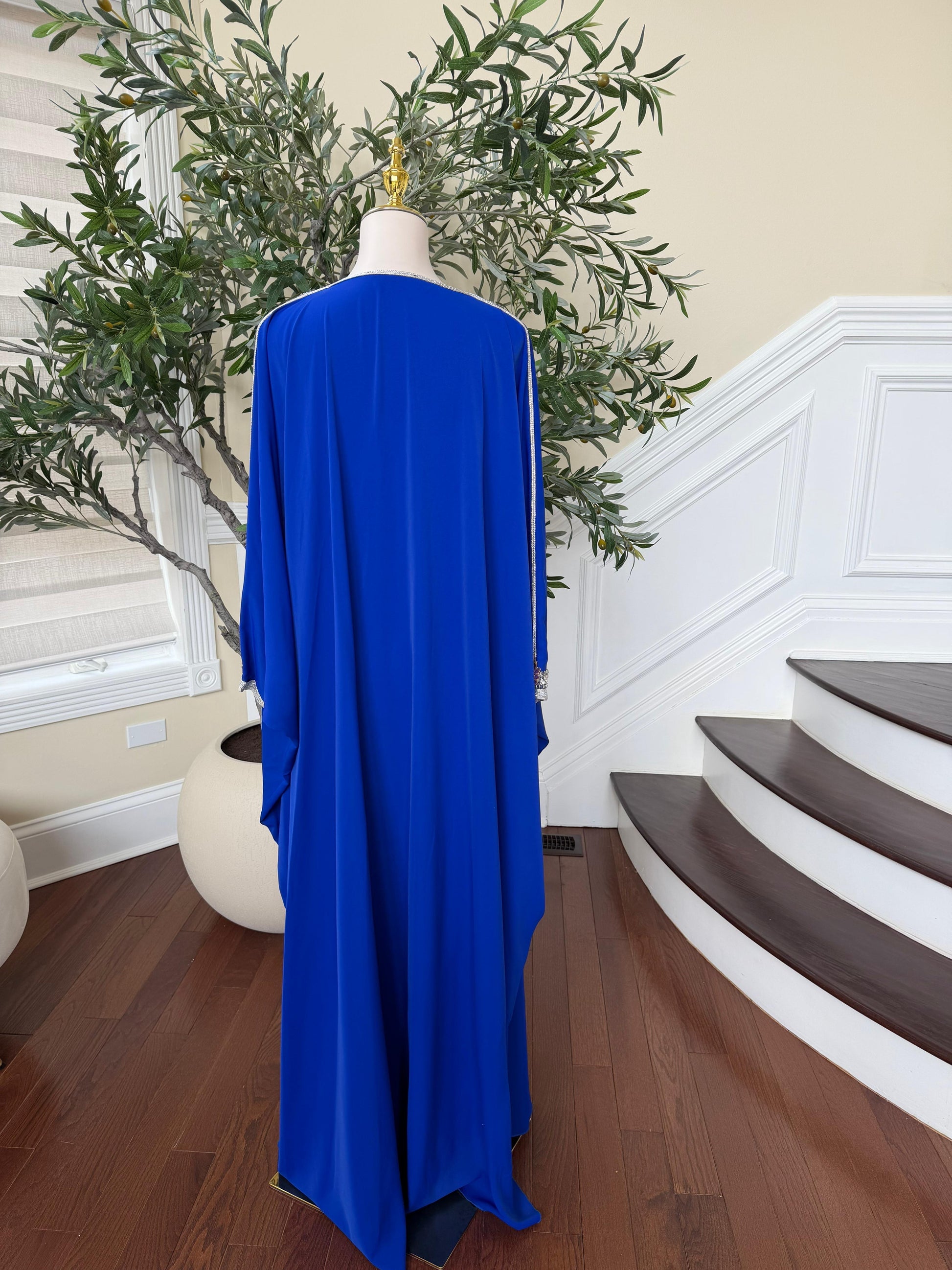 Butterfly Blue Royale Kuftan