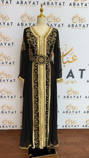 Luxury Black Kuftan