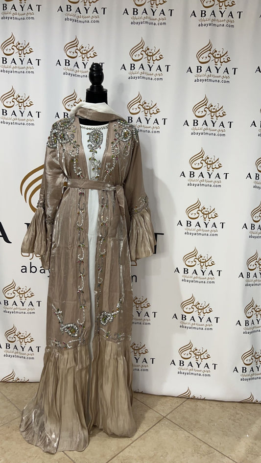 Gorgeous Tan Abaya #9198410