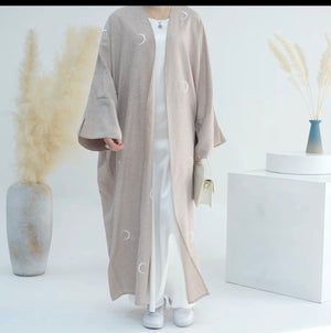 Ramadan Crescent Cardigan Abaya