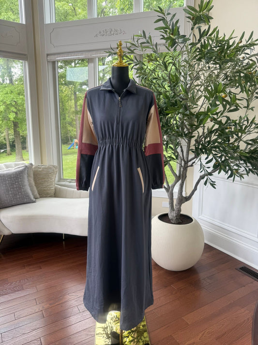 Elegant Grey Comfort Abaya