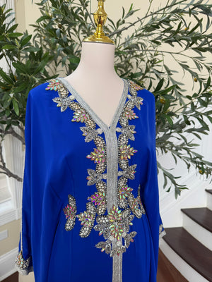 Butterfly Blue Royale Kuftan