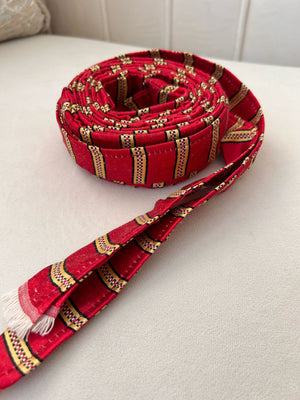 Red/ Gold Belt Siti Cashmere
