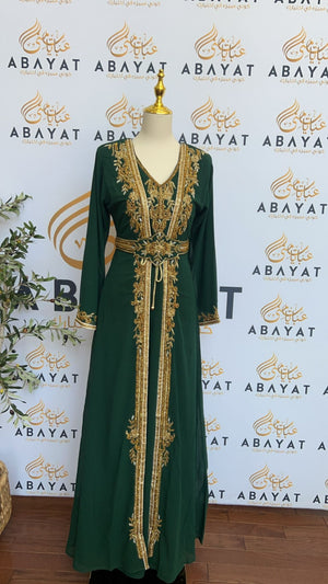 Golden Luxury Green Kuftan