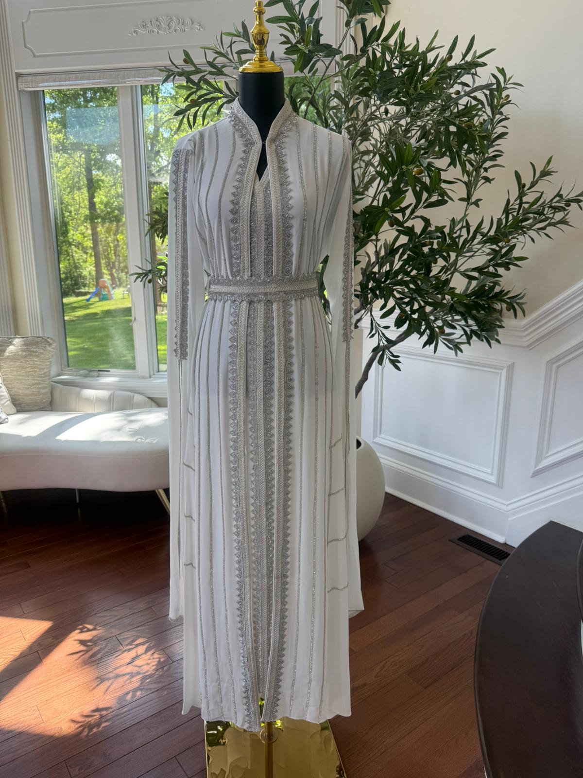 Luxury White Kuftan