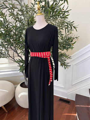 Red/ Gold Belt Siti Cashmere