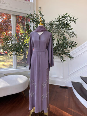 Lavender Charm Luxe Abaya