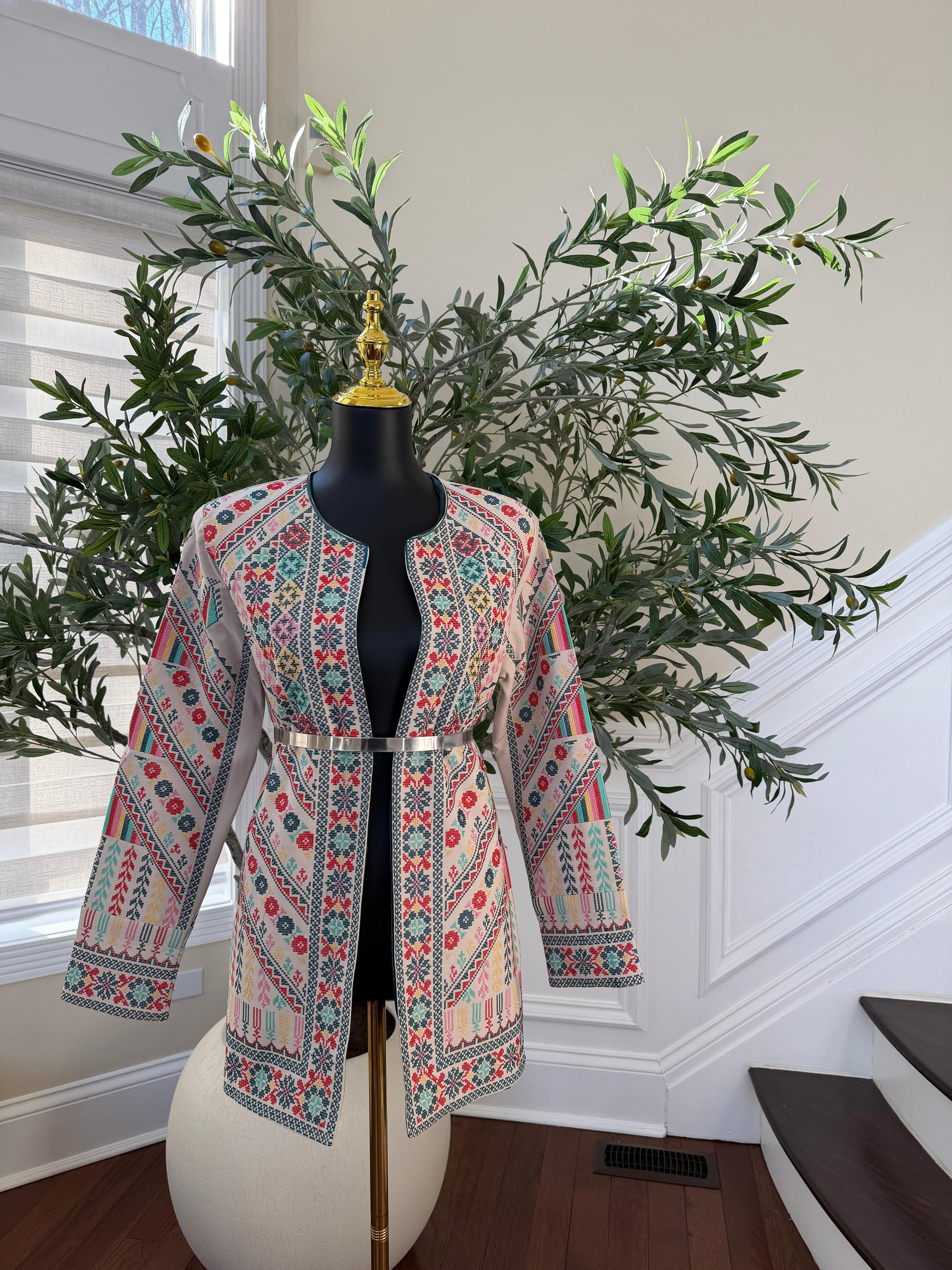 Cream Legacy Tatreez Jacket