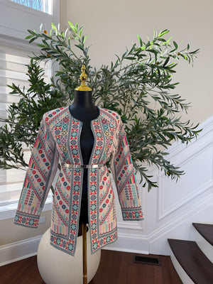 Cream Legacy Tatreez Jacket
