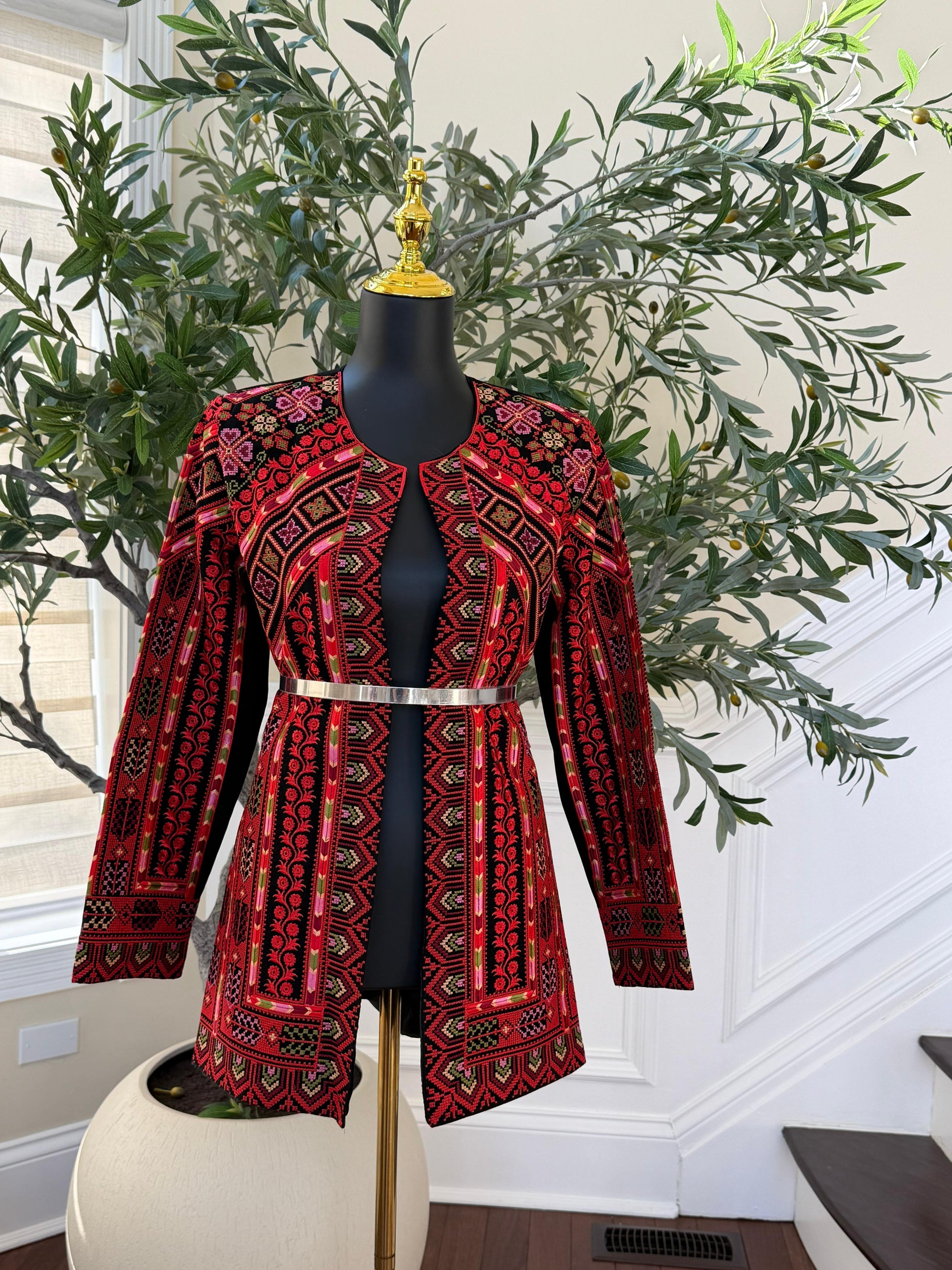 Red Royale Tatreez Heritage Jacket