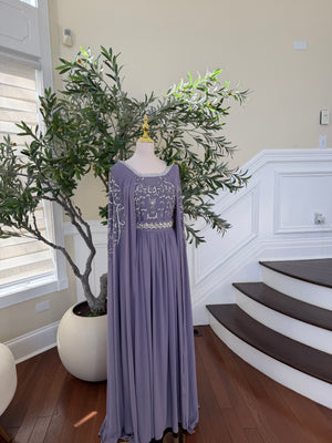 Lavender Drape Elegance Kuftan