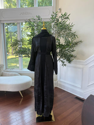 Midnight Floral Twilight Abaya