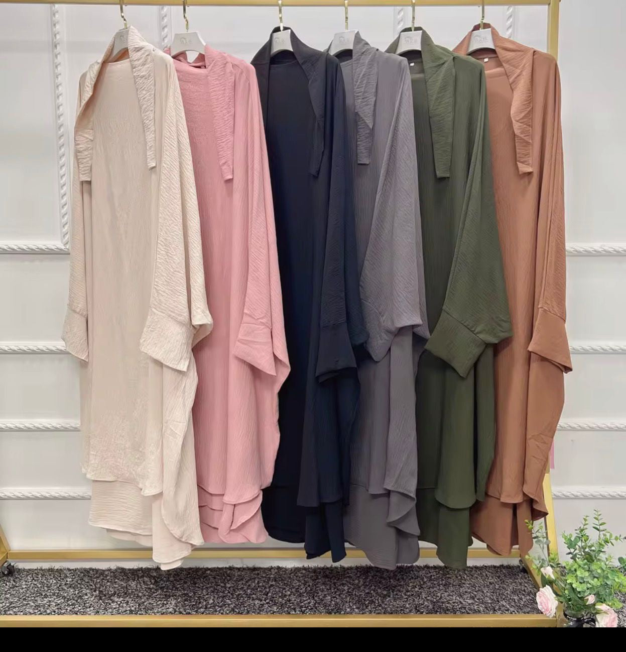 Khimar Jilbab Two Piece Abaya Set